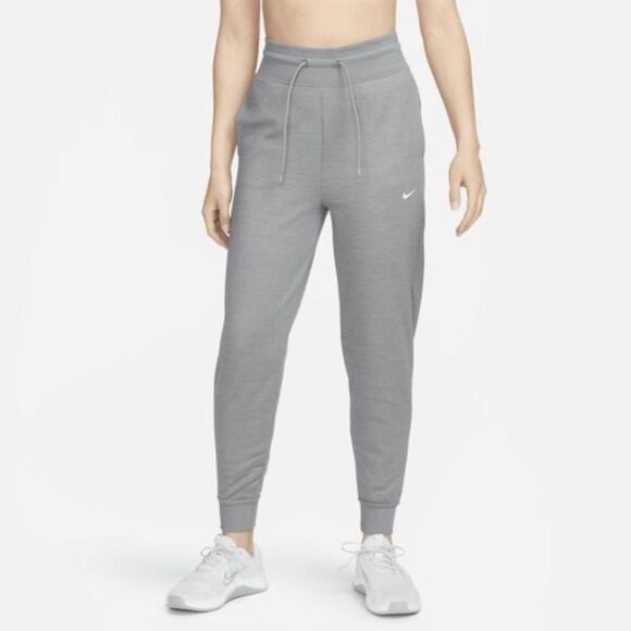 Nike Therma-Fit High-Waisted Fleece Joggers - Picture 1 of 10